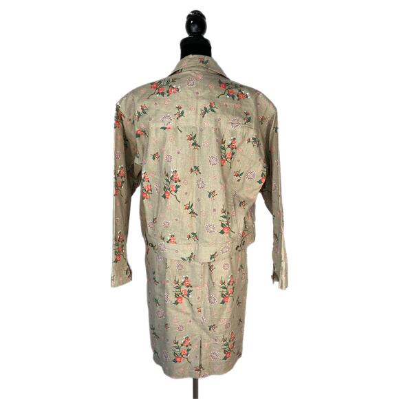 Floral Southwest Pattern 3 Piece Pencil Skirt Set - Women's Size L - Picture 2 of 9